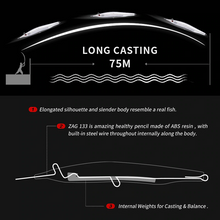 Load image into Gallery viewer, Needle-fish Sinking Pencil Fishing Lure