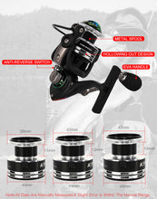 Load image into Gallery viewer, Kingdom KING II Spinning Combo Rod Reel Set 2 pc top section and 2 pc Power Set