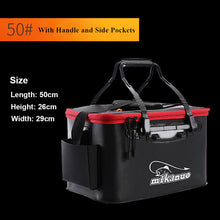 Load image into Gallery viewer, Portable Live Bait Foldable Fishing Bucket