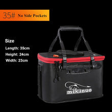 Load image into Gallery viewer, Portable Live Bait Foldable Fishing Bucket