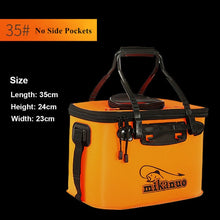 Load image into Gallery viewer, Portable Live Bait Foldable Fishing Bucket