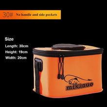 Load image into Gallery viewer, Portable Live Bait Foldable Fishing Bucket