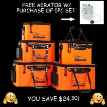 Load image into Gallery viewer, Portable Live Bait Foldable Fishing Bucket
