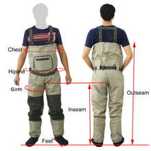 Load image into Gallery viewer, Fly Fishing Waders Stocking Foot, Waterproof and Breathable