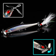 Load image into Gallery viewer, 1pc Propeller Minnow Fishing Lure 12.5g 100mm Sinking Pencil Baits
