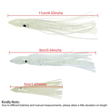 Load image into Gallery viewer, 20-pieces Luminous Squid Skirts Soft Lure 5cm/9cm/11cm Night Fishing Lure for Tuna