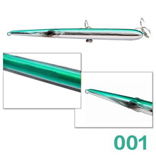 Load image into Gallery viewer, 205mm (8.07 in) 31g Floating and 36g Sinking long cast pencil stickbaits lure
