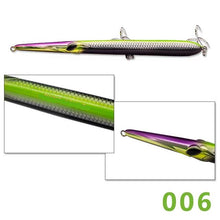Load image into Gallery viewer, 205mm (8.07 in) 31g Floating and 36g Sinking long cast pencil stickbaits lure