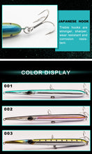 Load image into Gallery viewer, 205mm (8.07 in) 31g Floating and 36g Sinking long cast pencil stickbaits lure
