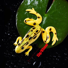 Load image into Gallery viewer, 3pcs Frog Fishing Lures 85mm/13g Soft Artificial Rubber Frog Baits