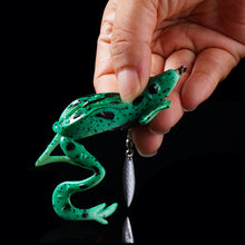 Load image into Gallery viewer, 3pcs Frog Fishing Lures 85mm/13g Soft Artificial Rubber Frog Baits