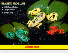 Load image into Gallery viewer, 3pcs Frog Fishing Lures 85mm/13g Soft Artificial Rubber Frog Baits