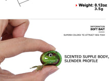 Load image into Gallery viewer, Tadpole Fishing Lure 6pc set Soft Silicone Bait 8cm 3.5g