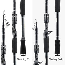 Load image into Gallery viewer, Sange II M MH 2.1M 2.4M Carbon Telescopic Fishing Rod