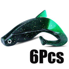 Load image into Gallery viewer, 6Pc Set Big Soft Fishy Worm Lures 8cm 12g