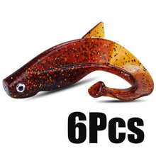 Load image into Gallery viewer, 6Pc Set Big Soft Fishy Worm Lures 8cm 12g