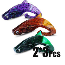 Load image into Gallery viewer, 6Pc Set Big Soft Fishy Worm Lures 8cm 12g