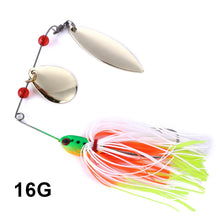 Load image into Gallery viewer, 5PC Set Bearded Fishing Spinner Bait 4.7cm 16g