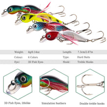 Load image into Gallery viewer, Fishing Bait Set 4PCS Wobbler
