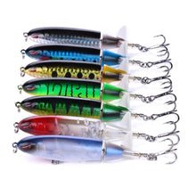 Load image into Gallery viewer, 8pcs/lot Whopper Popper 10cm 13.2g  Fishing With Soft Rotating Tail