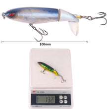 Load image into Gallery viewer, 8pcs/lot Whopper Popper 10cm 13.2g  Fishing With Soft Rotating Tail
