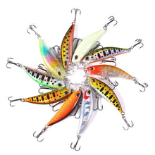 Load image into Gallery viewer, 10pcs 3D Imitation Eyes Mini Minnow Artificial Bait Lure