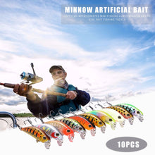 Load image into Gallery viewer, 10pcs 3D Imitation Eyes Mini Minnow Artificial Bait Lure