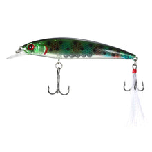 Load image into Gallery viewer, Rattlers 10 PC set Minnow Fishing Lures With Feather Hooks