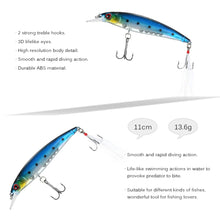 Load image into Gallery viewer, Rattlers 10 PC set Minnow Fishing Lures With Feather Hooks