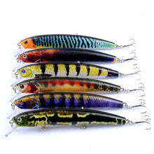Load image into Gallery viewer, 6 pc Set Hard Lifelike Minnow Lures
