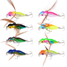 Load image into Gallery viewer, 8pc Set Small Bee/ Insect Fishing Lures