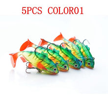 Load image into Gallery viewer, 5pcs/lot Soft Bait Lead Head Fish Lures 8g /9.5g