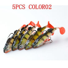 Load image into Gallery viewer, 5pcs/lot Soft Bait Lead Head Fish Lures 8g /9.5g