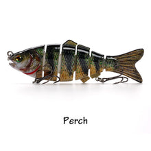 Load image into Gallery viewer, 12cm 31g  6 Segments Multi Jointed Natural Lifelike Swim bait