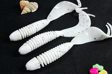Load image into Gallery viewer, 10PCS/Lot Curly Tail Soft Lure 70mm 2.5g With Forked Tail