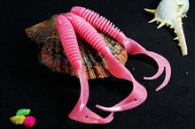 Load image into Gallery viewer, 10PCS/Lot Curly Tail Soft Lure 70mm 2.5g With Forked Tail