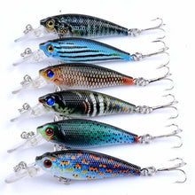 Load image into Gallery viewer, 6pc set Vivid and Realistic Lures