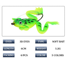 Load image into Gallery viewer, Frog Fishing Lure With Hook
