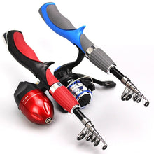 Load image into Gallery viewer, Carbon Fiber Super Fishing Rod With High Quality Fishing Reel 1.4m Length