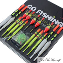 Load image into Gallery viewer, Variety Pack Fishing Bait Bobbers. Slip Drift, Vertical Tube Buoy