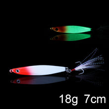 Load image into Gallery viewer, Luminous Fishing Jig Metal Minnow Spinner bait