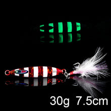 Load image into Gallery viewer, Luminous Fishing Jig Metal Minnow Spinner bait