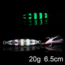 Load image into Gallery viewer, Luminous Fishing Jig Metal Minnow Spinner bait