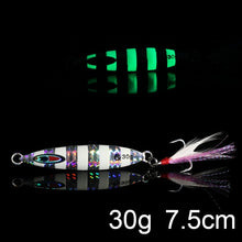 Load image into Gallery viewer, Luminous Fishing Jig Metal Minnow Spinner bait