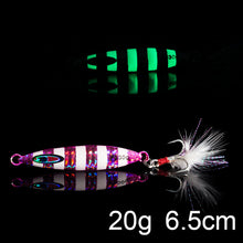 Load image into Gallery viewer, Luminous Fishing Jig Metal Minnow Spinner bait