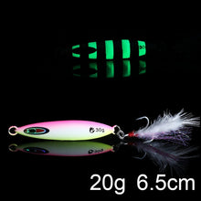 Load image into Gallery viewer, Luminous Fishing Jig Metal Minnow Spinner bait
