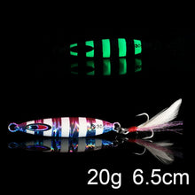 Load image into Gallery viewer, Luminous Fishing Jig Metal Minnow Spinner bait