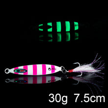 Load image into Gallery viewer, Luminous Fishing Jig Metal Minnow Spinner bait