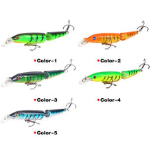 Load image into Gallery viewer, Crazy Lure 5-Pc set 105mm 9g 2 Segments Fishing Lures