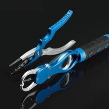 Load image into Gallery viewer, Aluminum Alloy Fishing Grip Pliers. Stainless Steel Fish Gripper, Hook Recover And Line Cutter